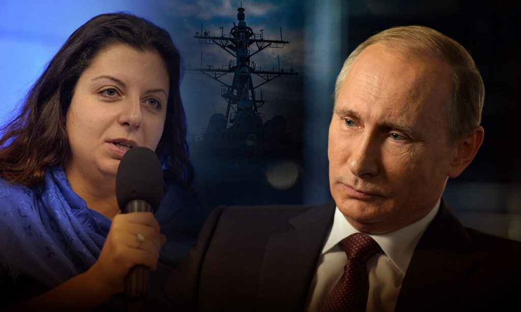 Симоньян напомнила предупреждение Путина желающим "проверить РФ" кораблям НАТО
