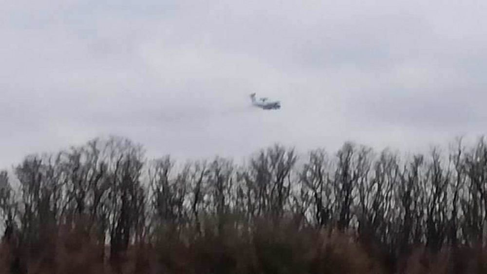 самолёт ВКС России А-50 контролирует обстановку в Донбассе