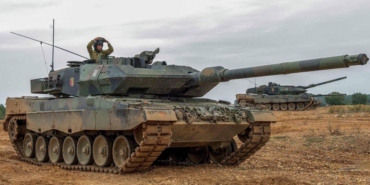 Немецкий танк "Leopard" замечен в ДНР
