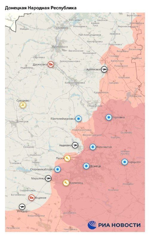 Карта боевых действий и специальной военной операции России на Украине и Донбассе (ЛНР и ДНР) на 5 марта.