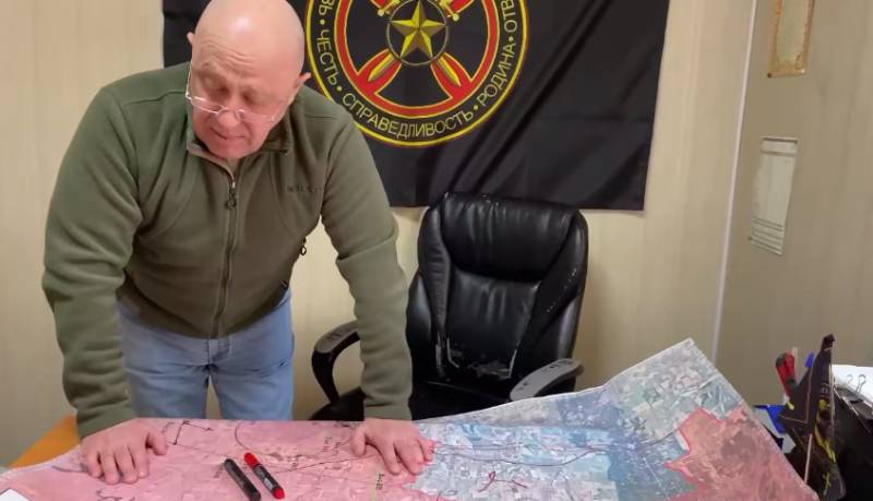 Пригожин в своём новом обращении на карте показал опасность потери тактических хребтов близ Артёмовска