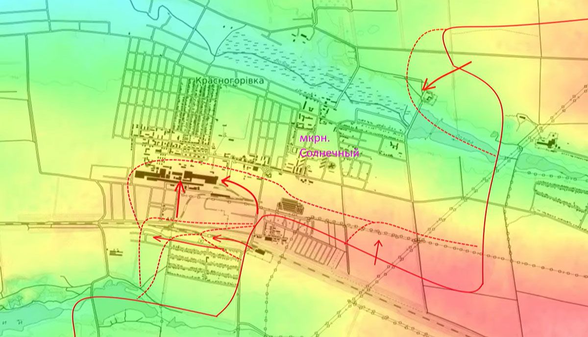 Карта боевых действий на Украине, Донецкое направление, Красногоровка, на 29.04.24 г. Карта СВО от Юрия Подоляки.