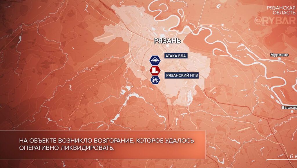Рязанская область, на 06.05.24 г. Карта СВО от «Рыбарь».